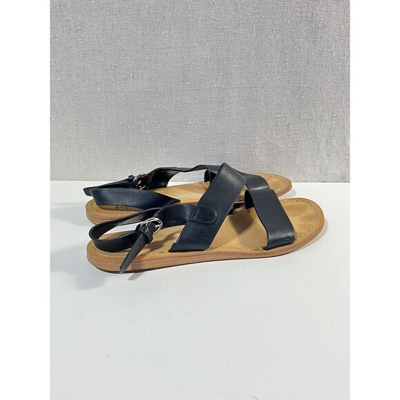 Marc Fisher Black Leather Strappy Sandals Sz. 8 - Picture 2 of 5